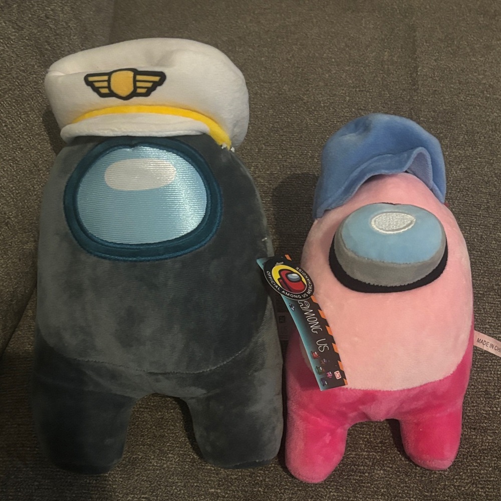 Among Us Plush Toy Bundle - Black and Pink